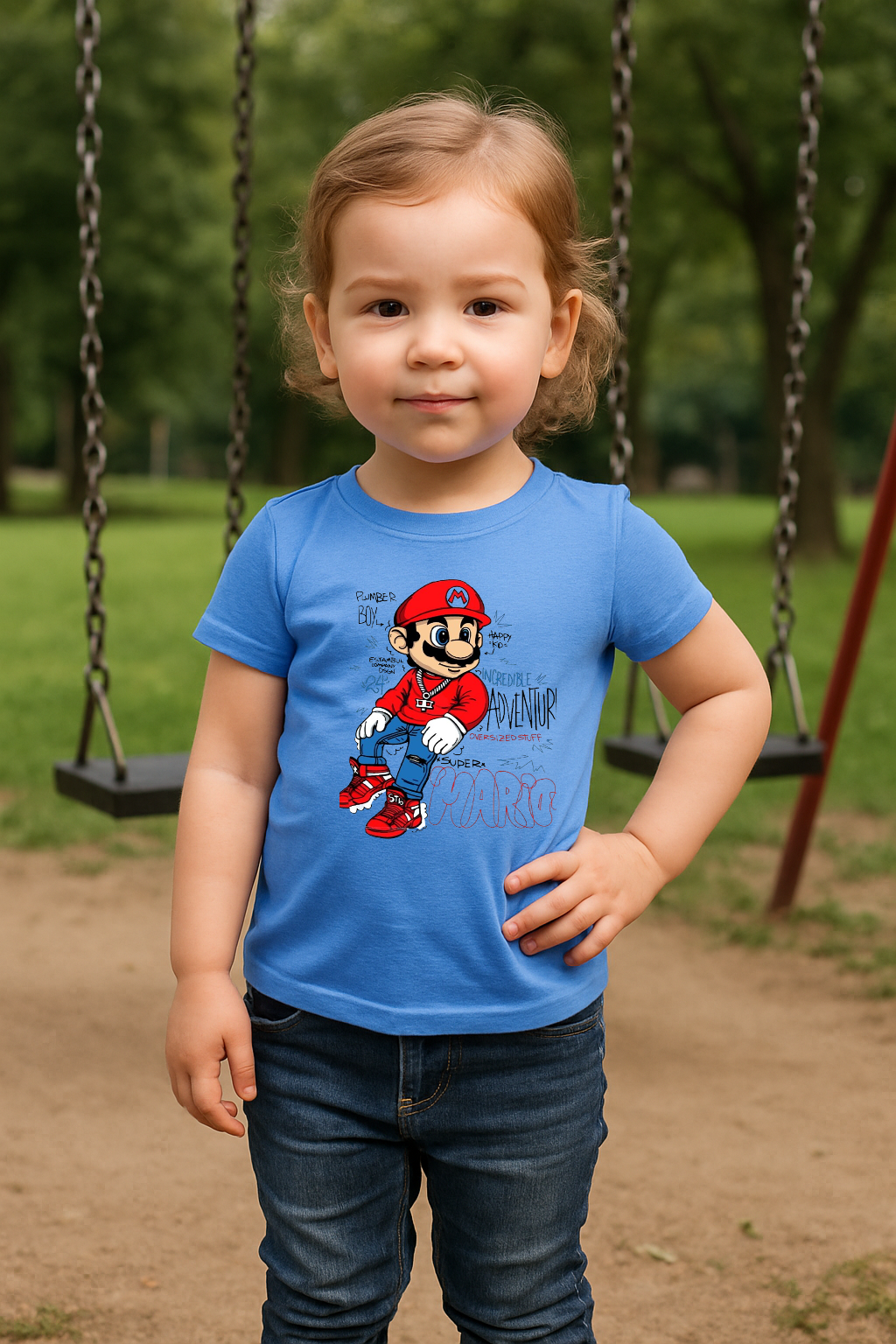 🔥 Super Mario Street Vibe Tee – Plumber Boy with Swag 👟