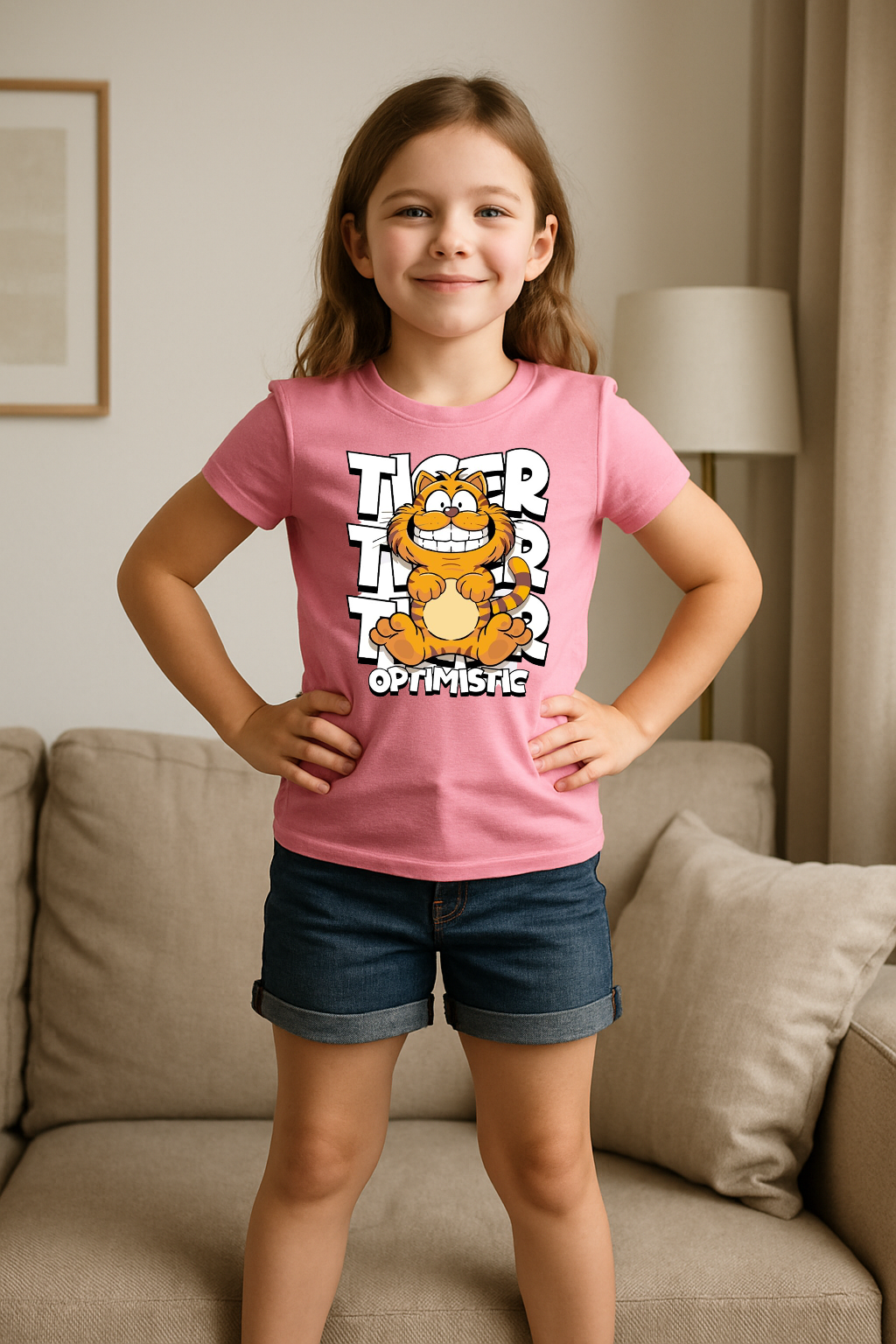 🐯 Tiger Trrr – Stay Pawsitive Tee 🌟
