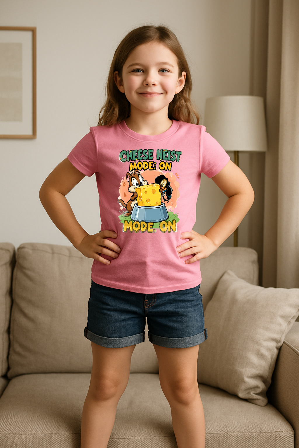 🧀 Cheese Heist Mode: ON Tee 🐭💨