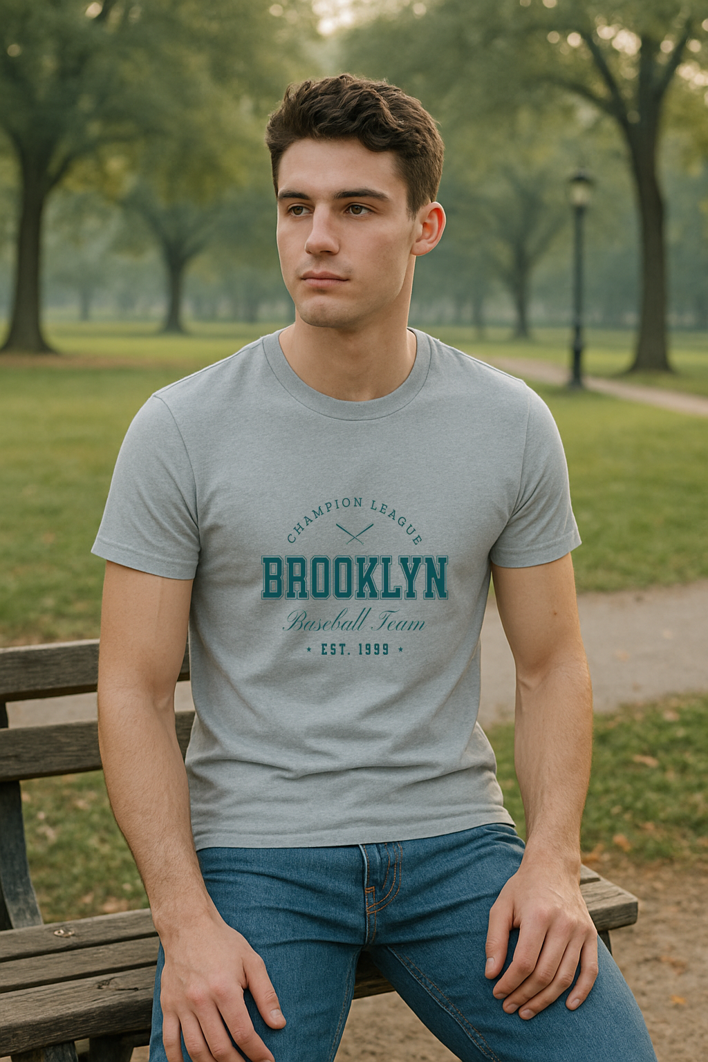 Brooklyn Champion League Tee ⚾🏆 “Est. 1999 – Still Swingin’ Strong”