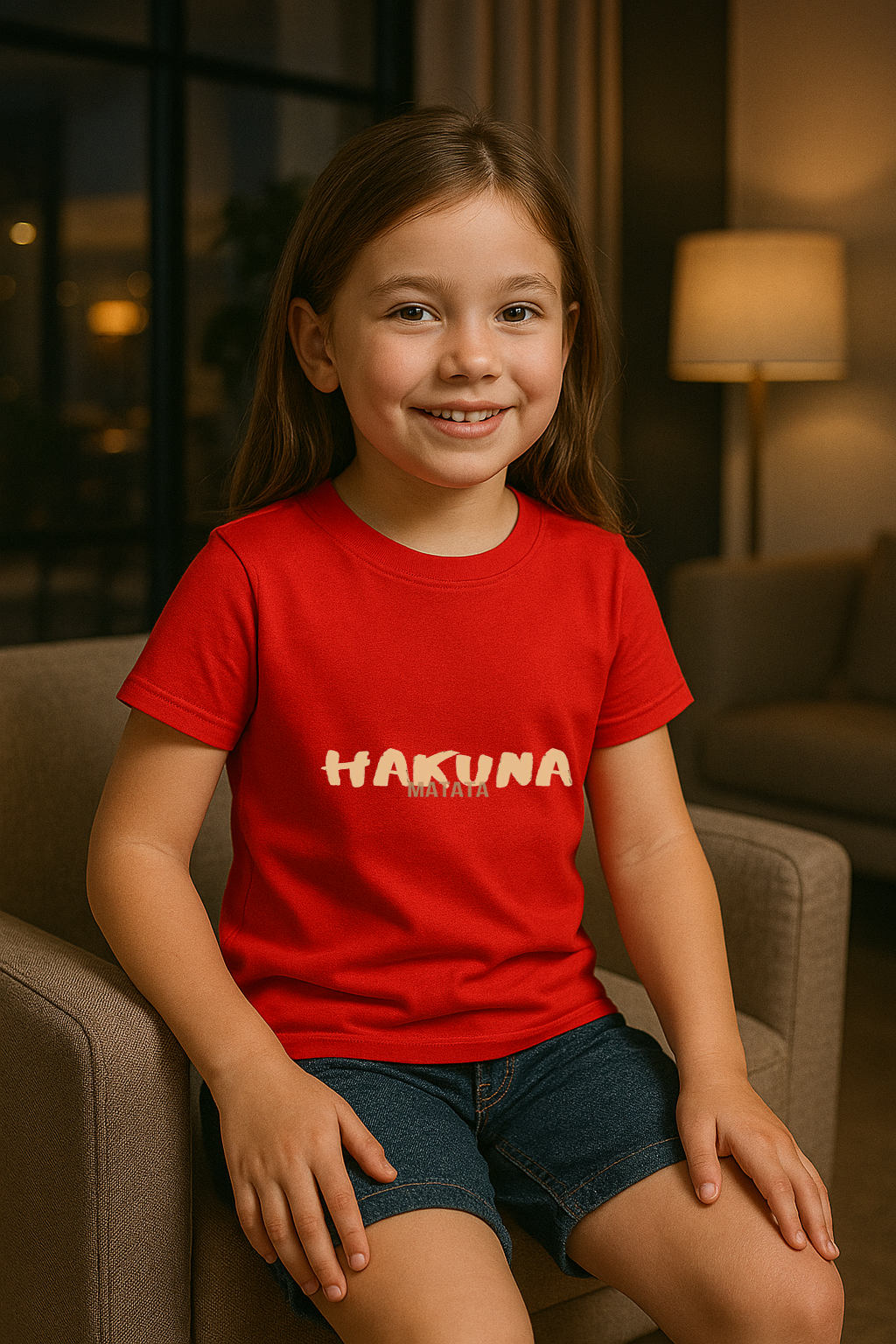 Hakuna Matata Double-Sided Tee – Carefree Vibes, Front to Back