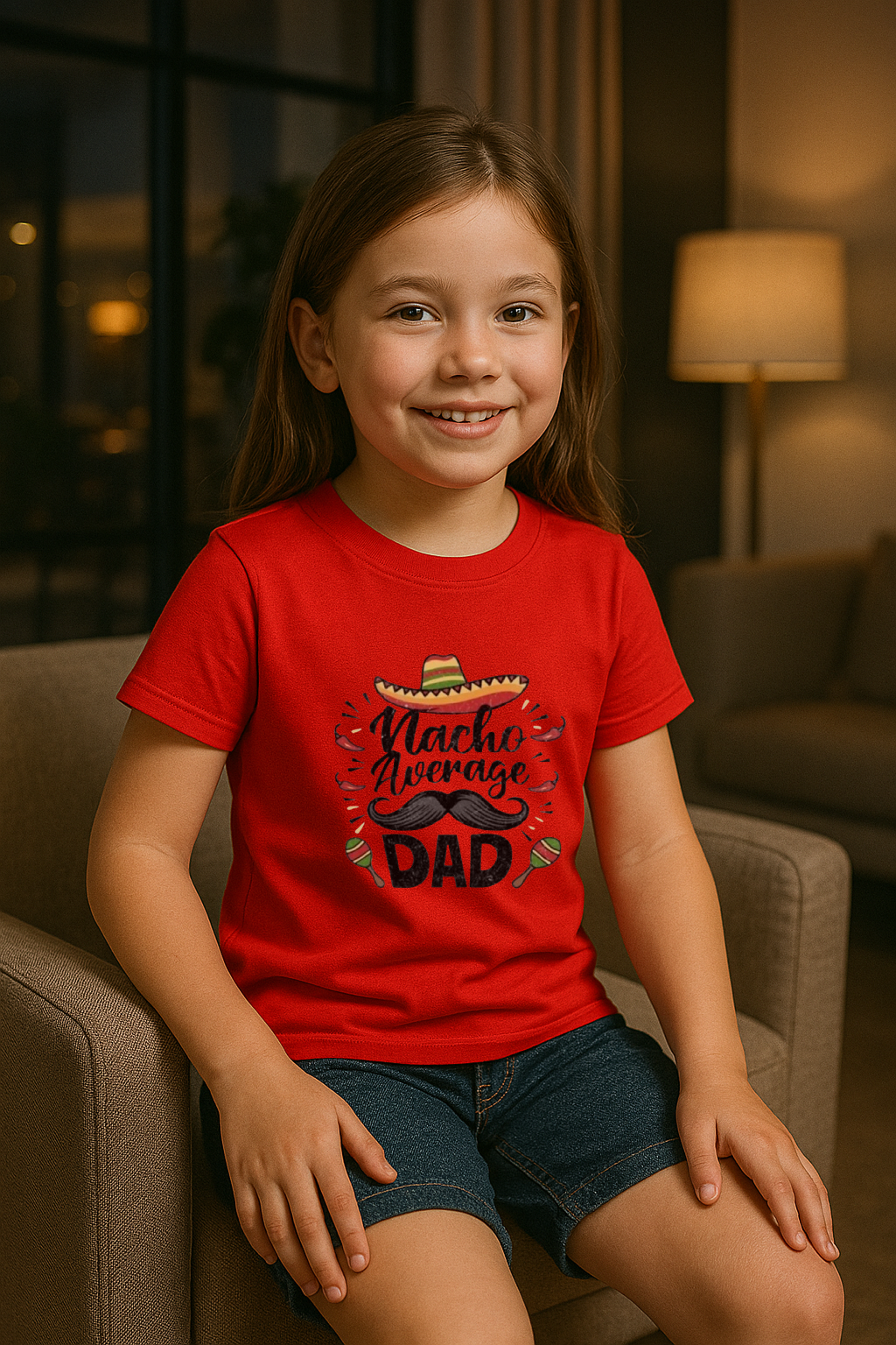 🌶️ “Nacho Average Dad” Funny Fiesta Tee 🎉