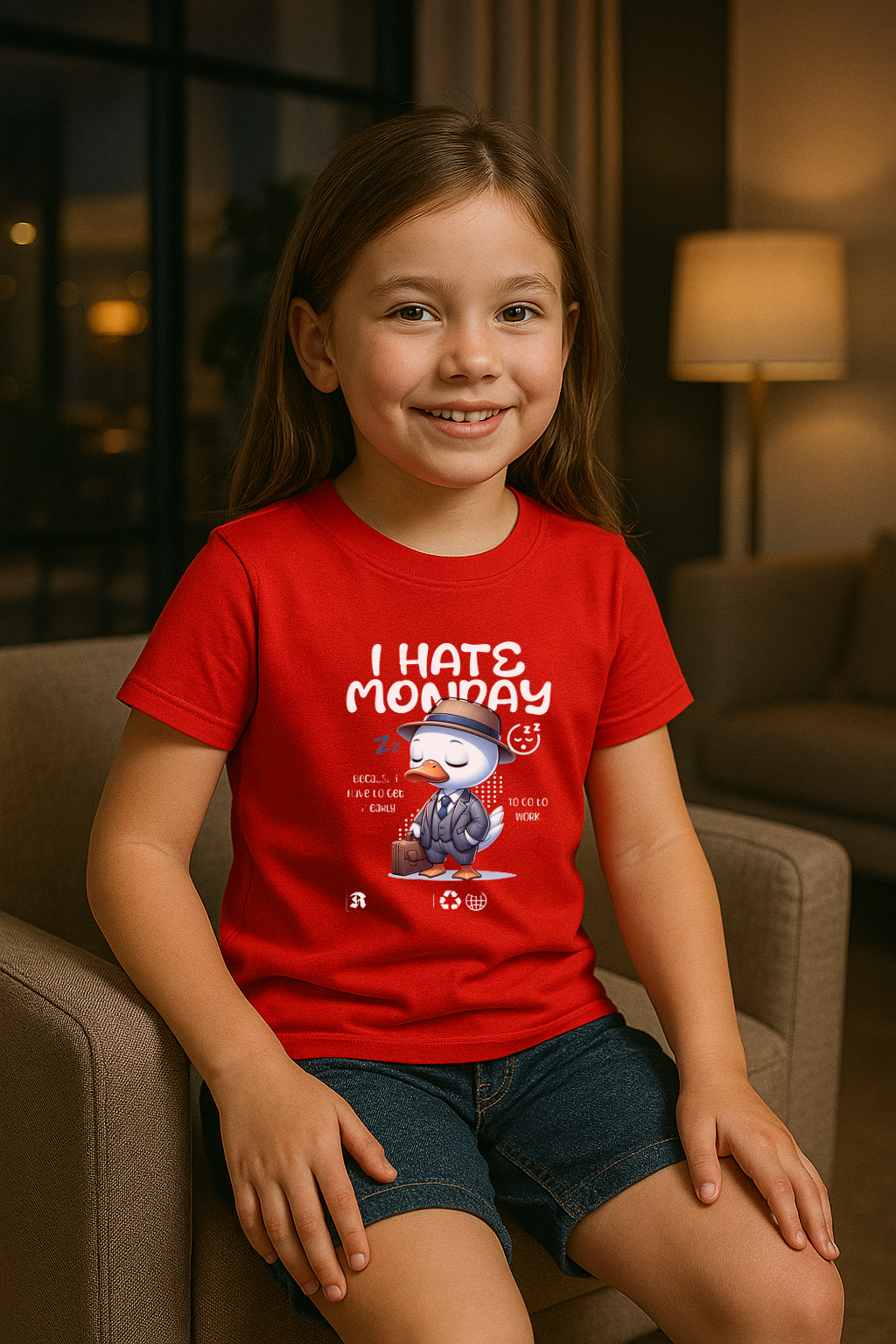 "I Hate Monday" Kids Tee – Bold, Fun & Comfy!