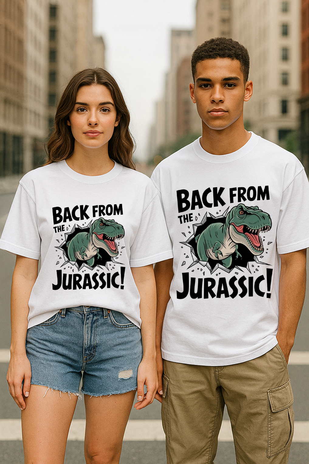 “Jurassic Comeback Tee – Raw, Retro & Roaring”