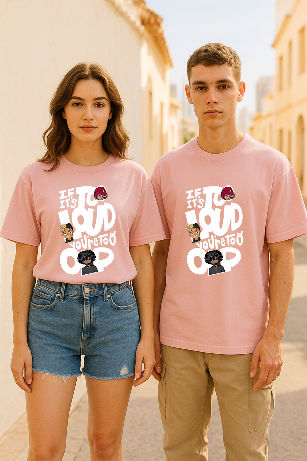 “Too Loud, Too Lit” Statement Graphic Tee – Youth Culture in Bold Typography