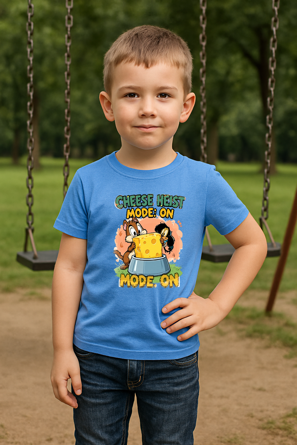 🧀 Cheese Heist Mode: ON Tee 🐭💨
