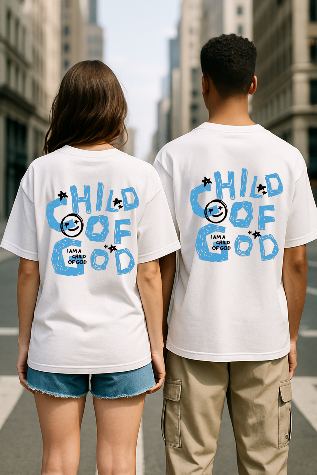 “I Am a Child of God – Faith Meets Street Tee”