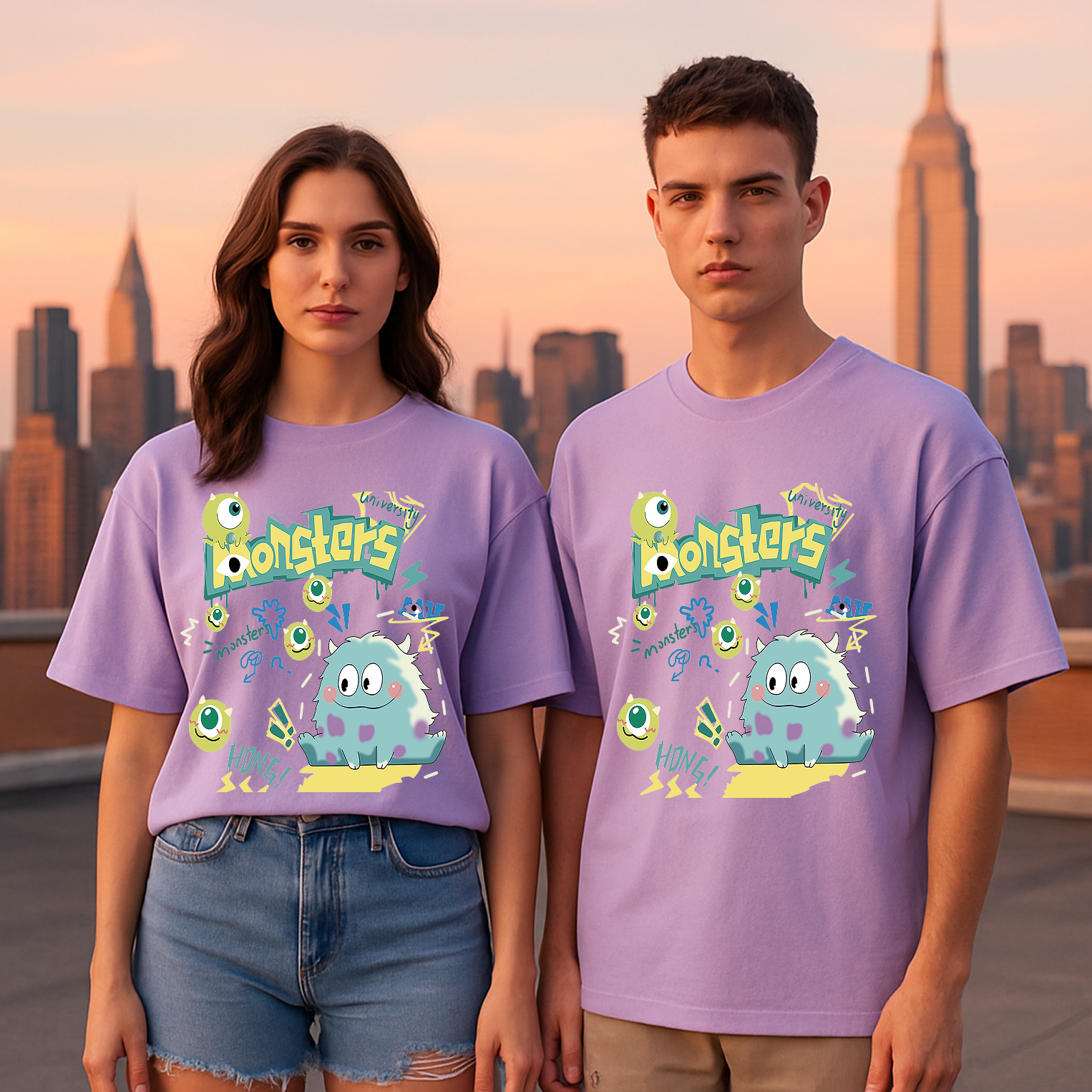 Monsters University Oversized Graphic T-Shirt – Unisex (Teens & Adults)