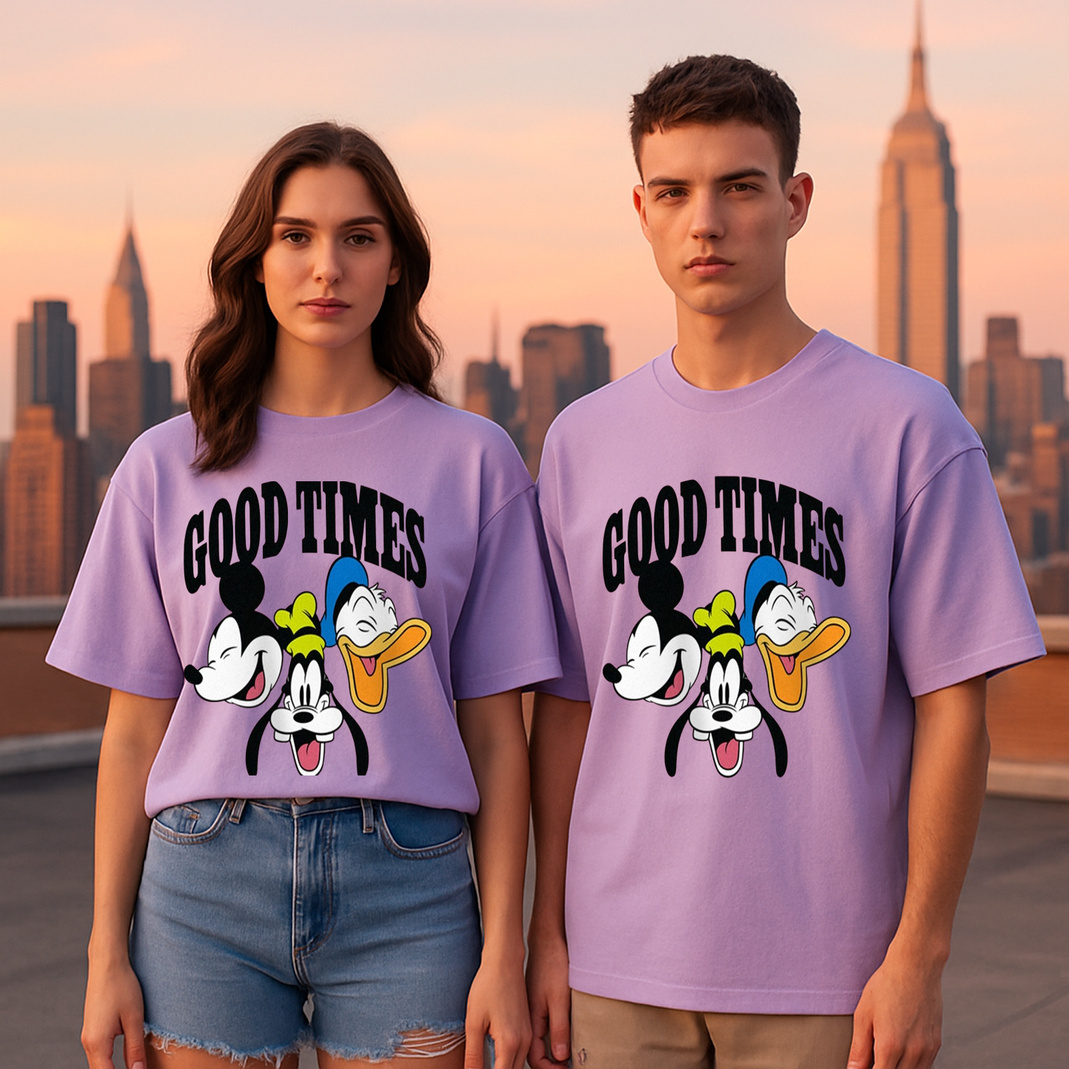 “Good Times Washed Tee – Retro Cool, Cartoon Fuel”