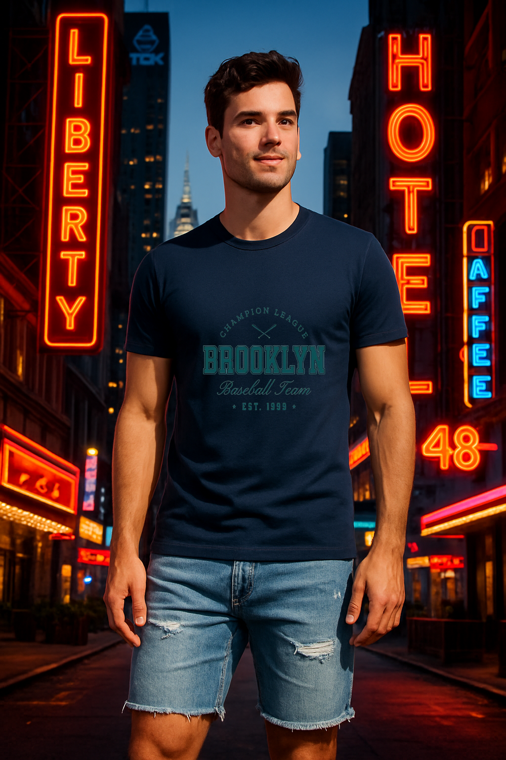 Brooklyn Champion League Tee ⚾🏆 “Est. 1999 – Still Swingin’ Strong”