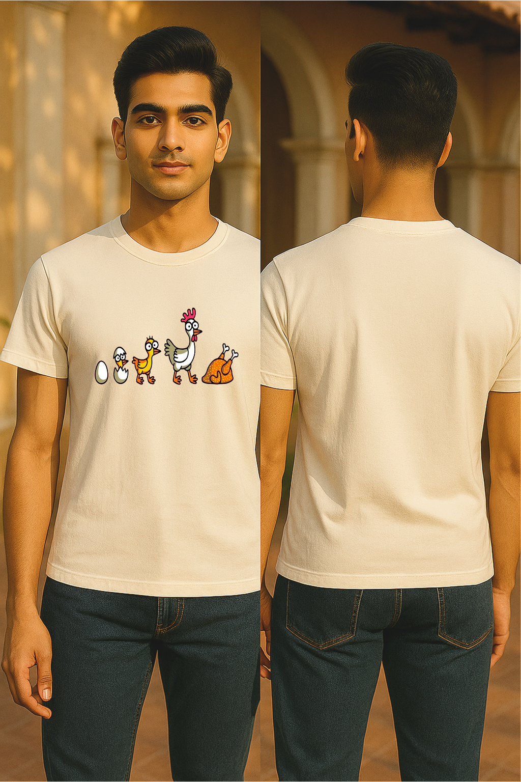 LIFE’S A JOKE Tee | From Egg to Dinner Plate