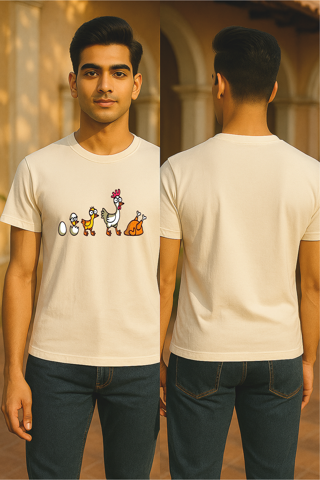 LIFE’S A JOKE Tee | From Egg to Dinner Plate