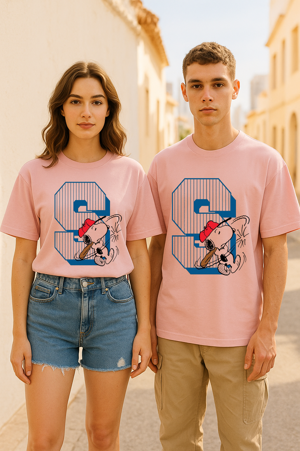 Snoopy League Oversized Tee – Varsity Style Meets Everyday Comfort