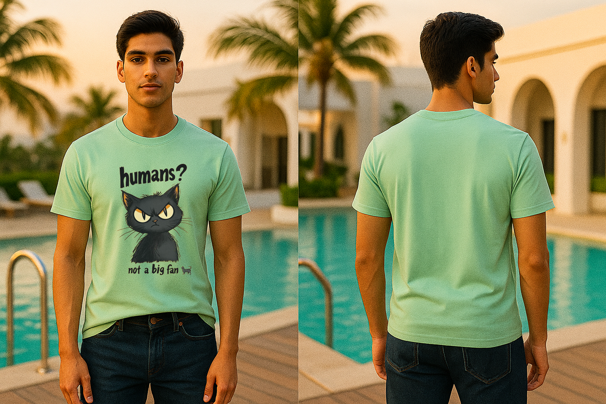 Humans? Not a Big Fan Tee | Grumpy Cat Core