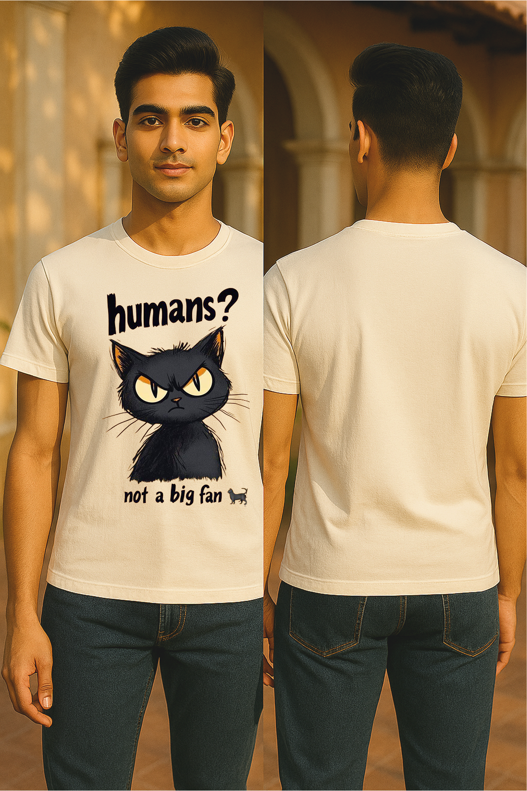 Humans? Not a Big Fan Tee | Grumpy Cat Core