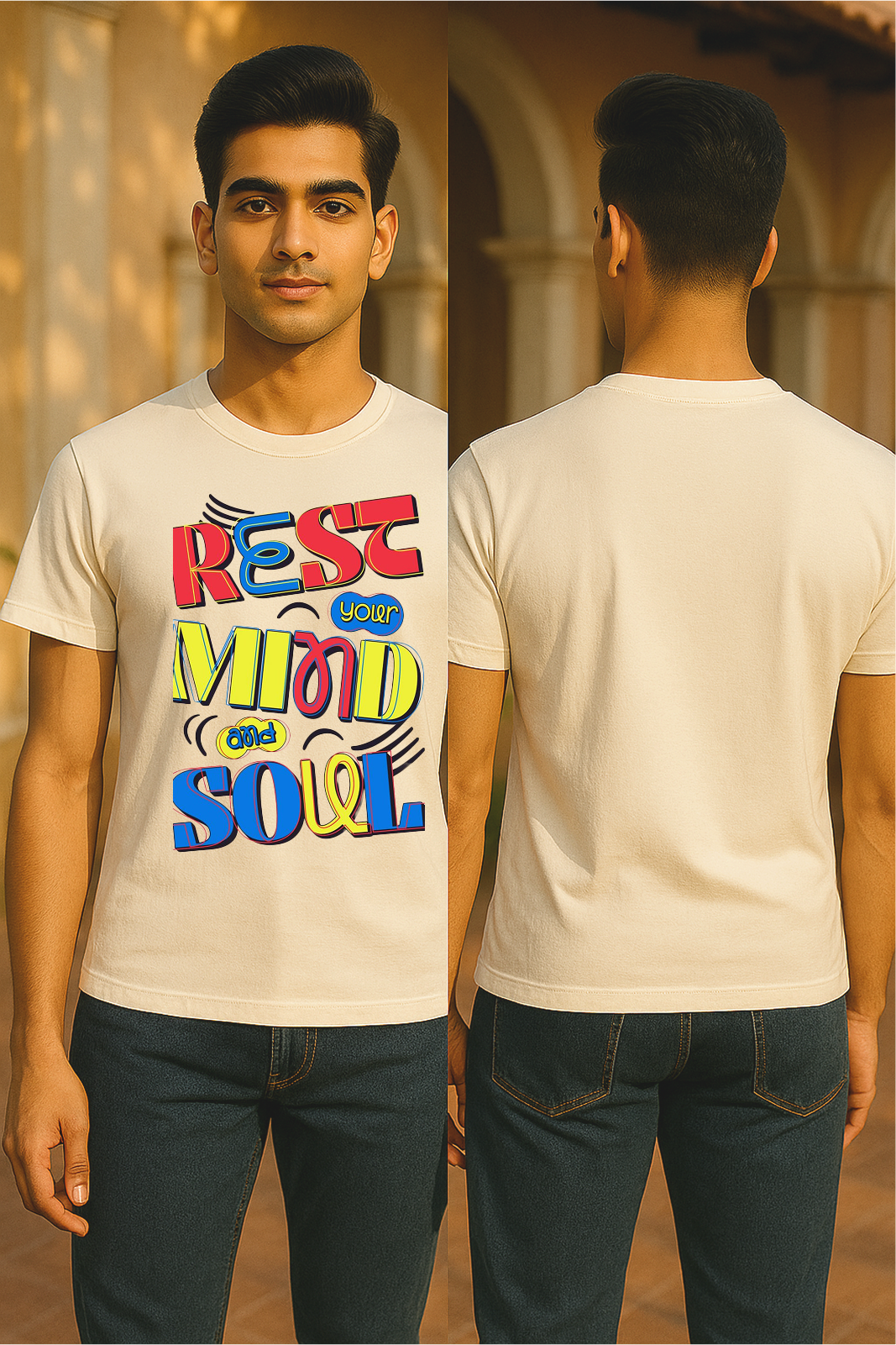 Rest Your Mind & Soul Tee – Uplifting Graphic T-Shirt by Storm BRN