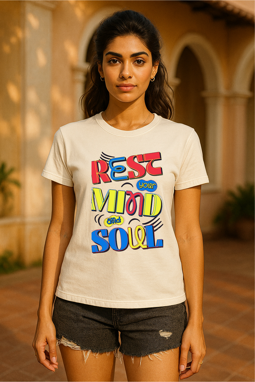 Rest Your Mind & Soul Tee – Uplifting Graphic T-Shirt by Storm BRN