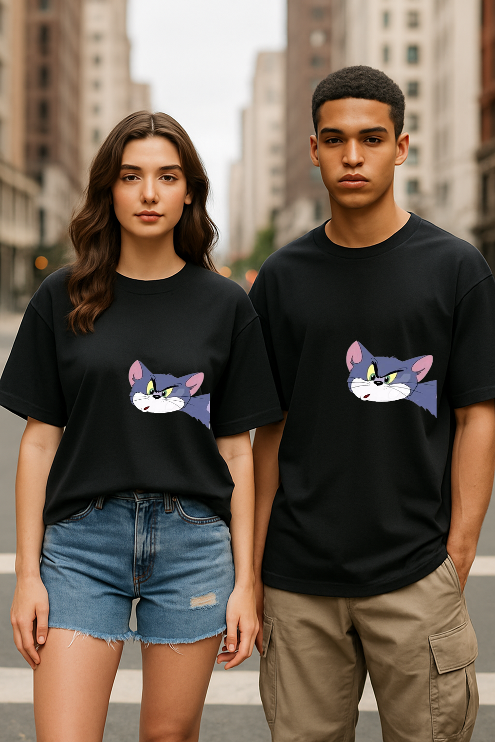 “Sneaky Tom Retro Cool with Washed & Tee – Retro Mischief with a Streetwear Edge”