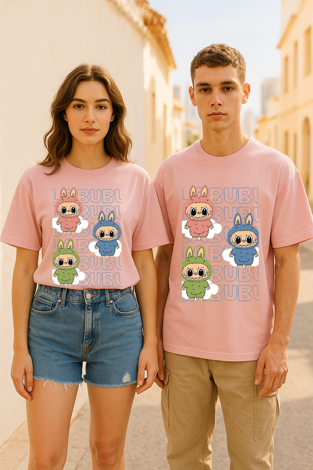 Labubu Squad Oversized Unisex T-Shirt – For Teens & Adults