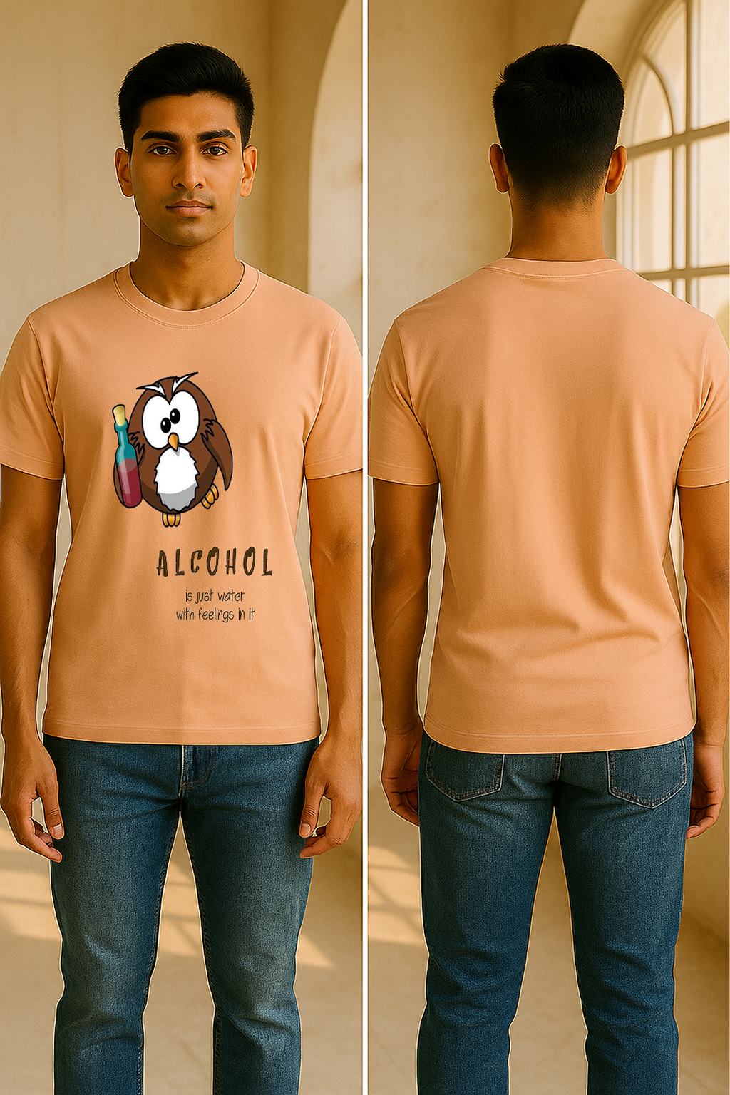 🦉💬 “Feelings in a Bottle” Tee – by STORM BRN