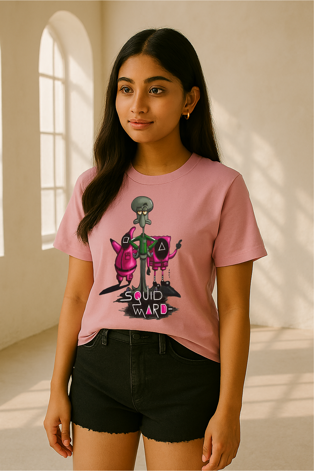 🦑💀 "SQUID WARD" Tee – Crossover Chaos by STORM BRN