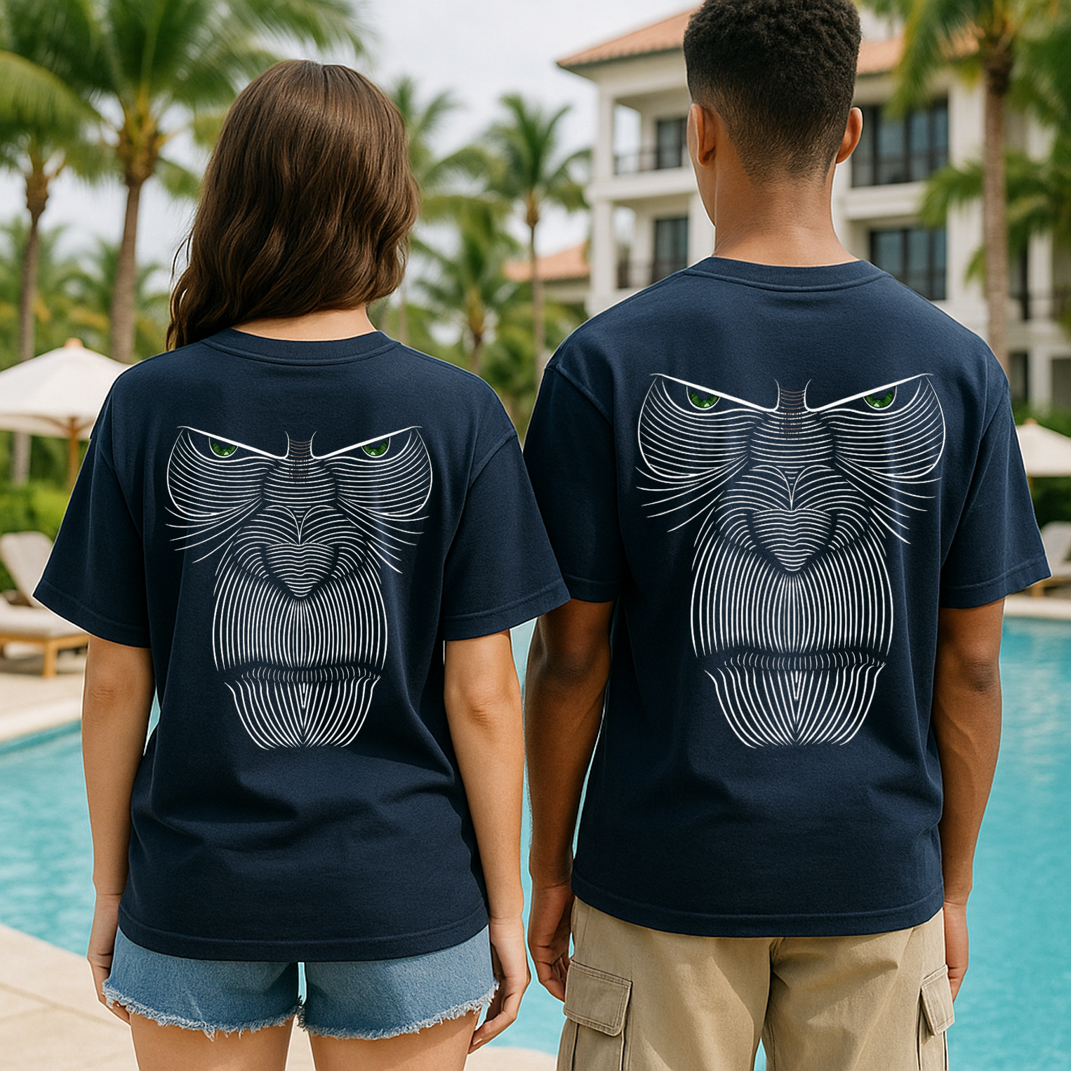 🦍 "DAWN RISES" Oversized Caesar Tee – Fearless. Fierce. Free. 🦍