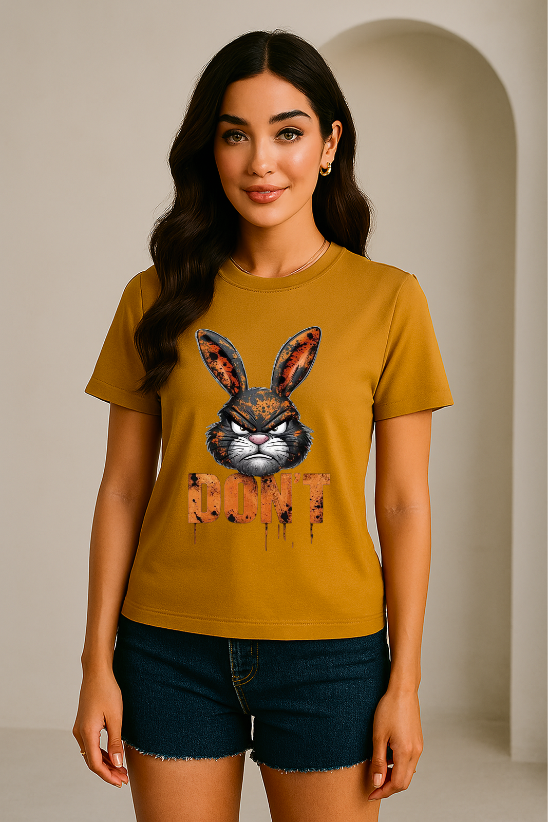 🐰🔥 “DON’T Test Me” Bunny Rage Tee – by STORM BRN