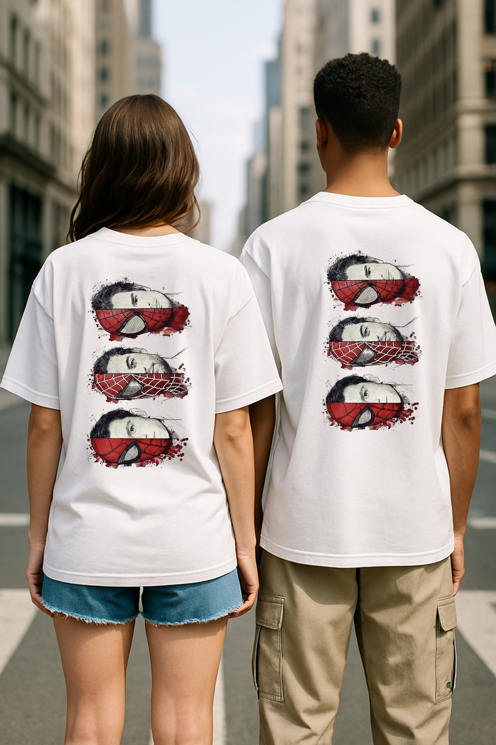 🕷️ "Spider-Verse Evolution Tee – 'With Great Power' Graphic Shirt"