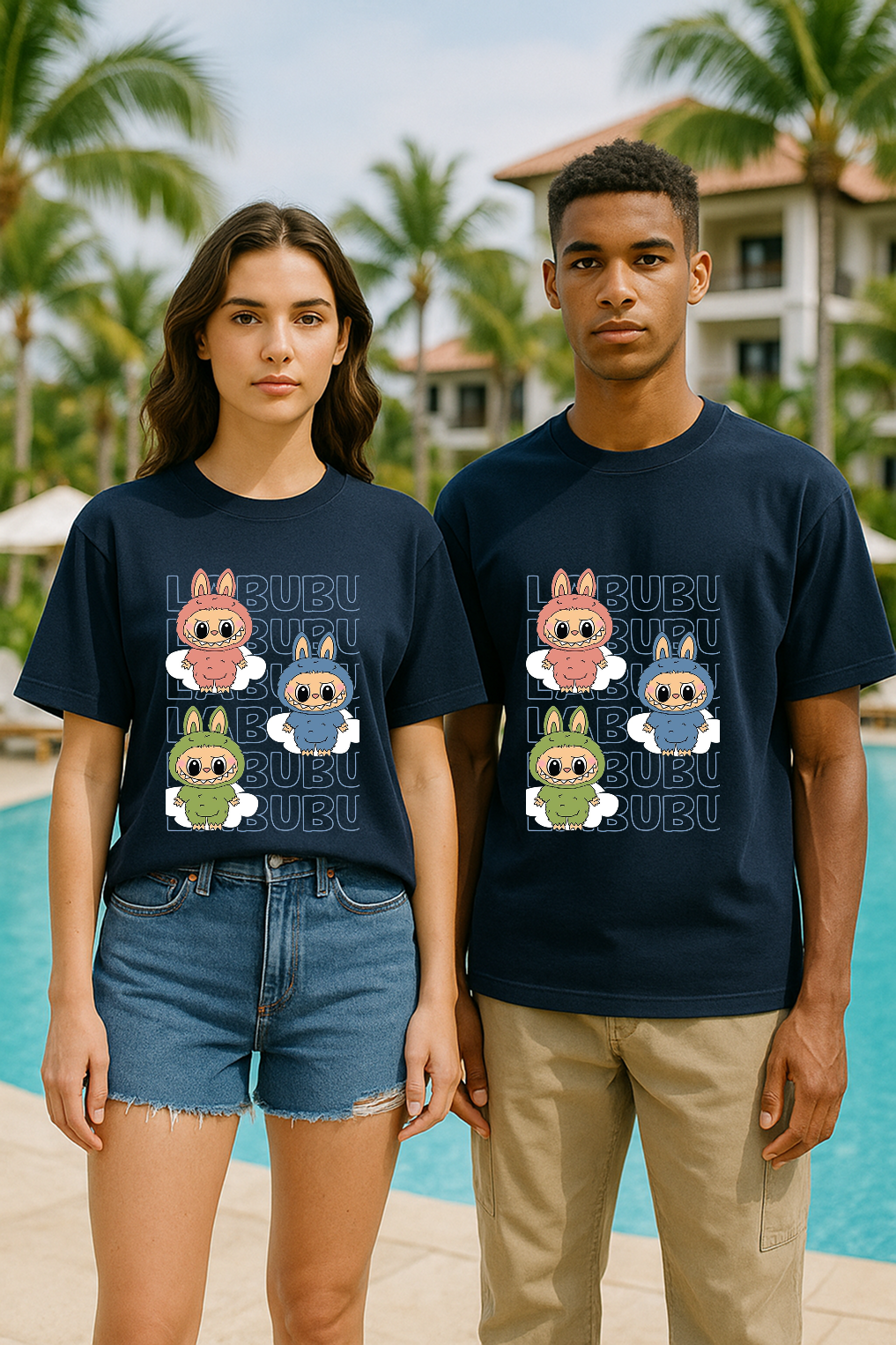 Labubu Squad Oversized Unisex T-Shirt – For Teens & Adults