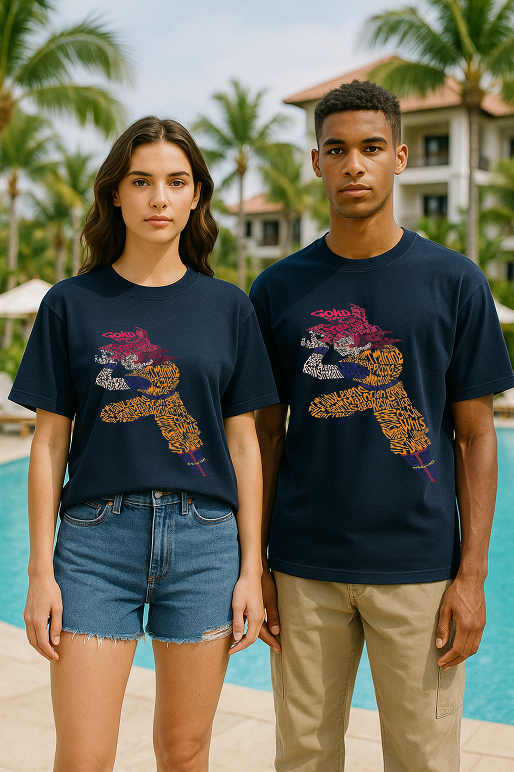 Oversized Goku Typography T-Shirt – Power Stance Edition (Unisex)
