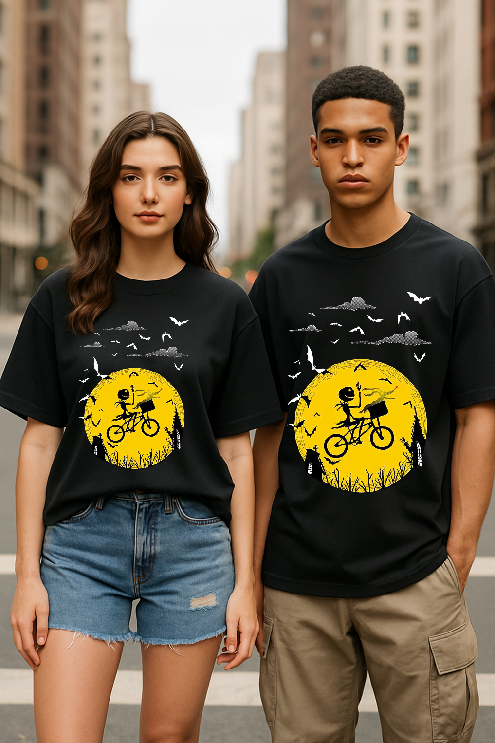 🌕 Storm BRN Oversized Fit "Moon Rider" Unisex T-Shirt (Ages 13+) 👕