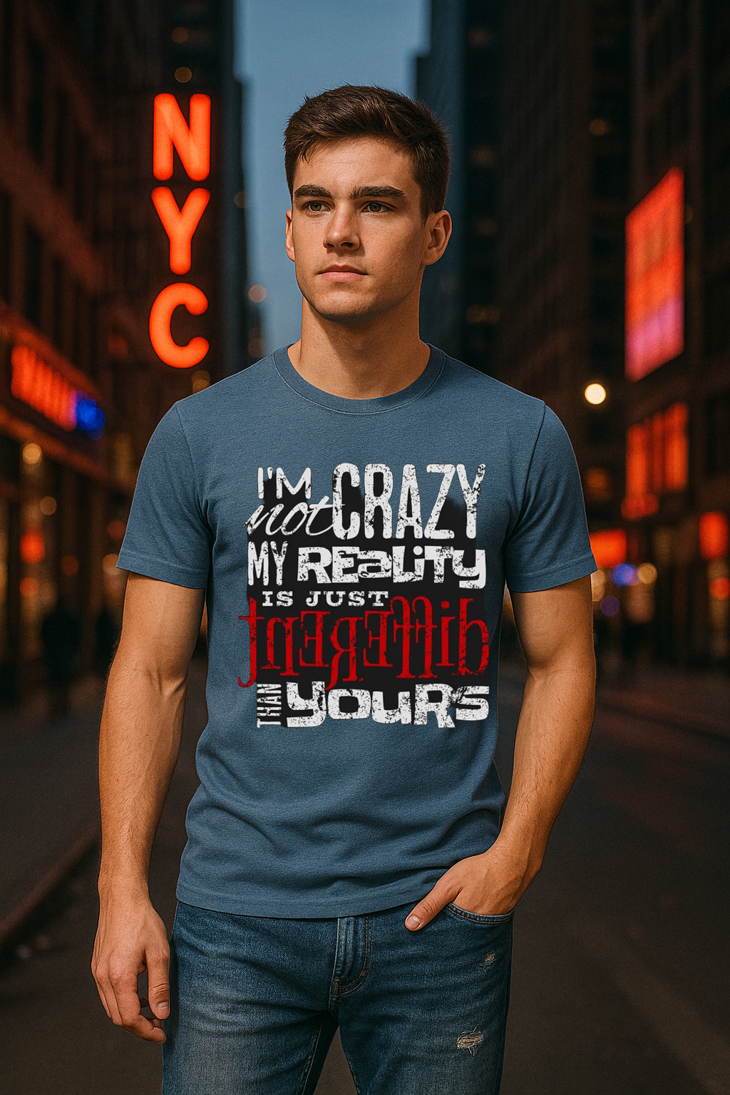 "Not Crazy – Just Wired Different" Tee