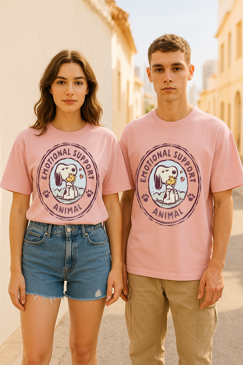 Hug It Out Tee – Emotional Support Animal Edition 🐾