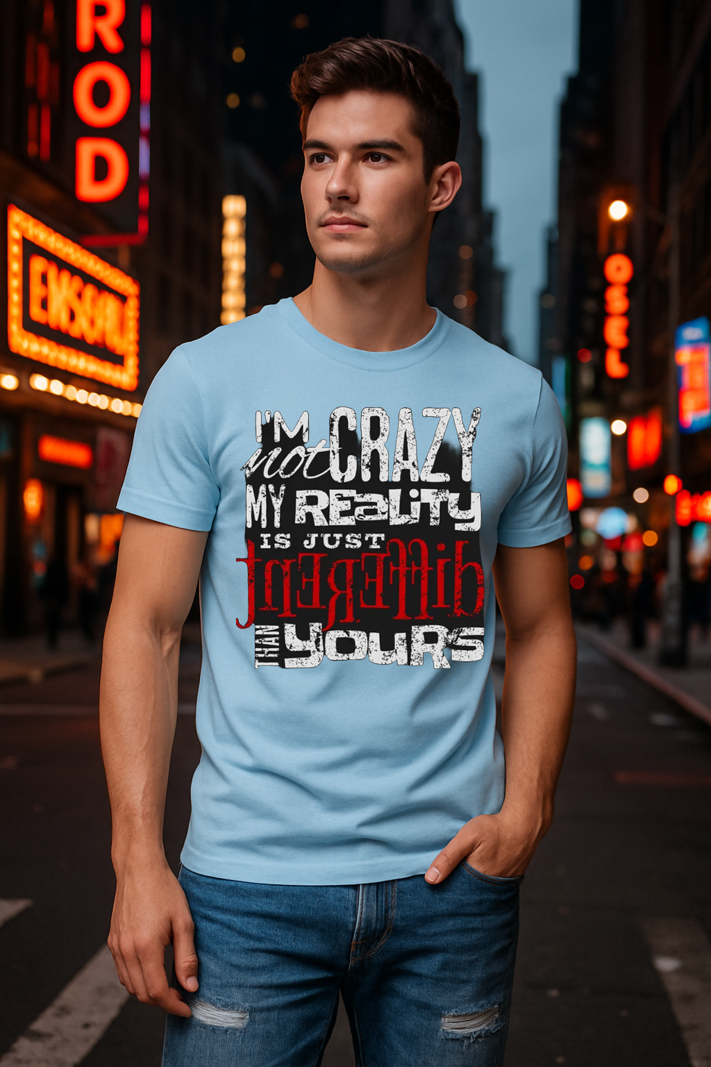 "Not Crazy – Just Wired Different" Tee