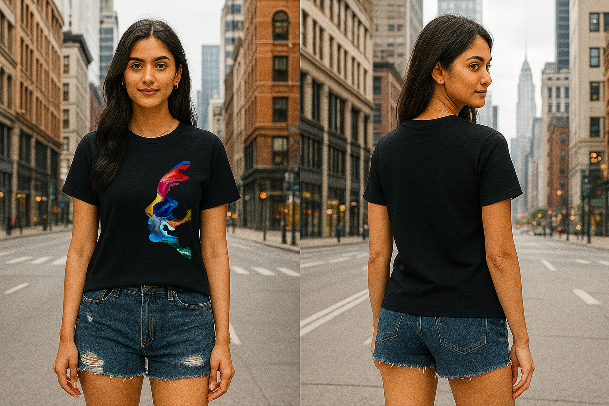 🎨🖤 Storm BRN – Chromatic Mind Tee 🖤🎨