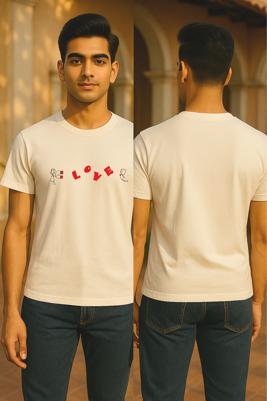 LOVE Magnet Tee 💌 | Unisex Regular Fit 100% Cotton