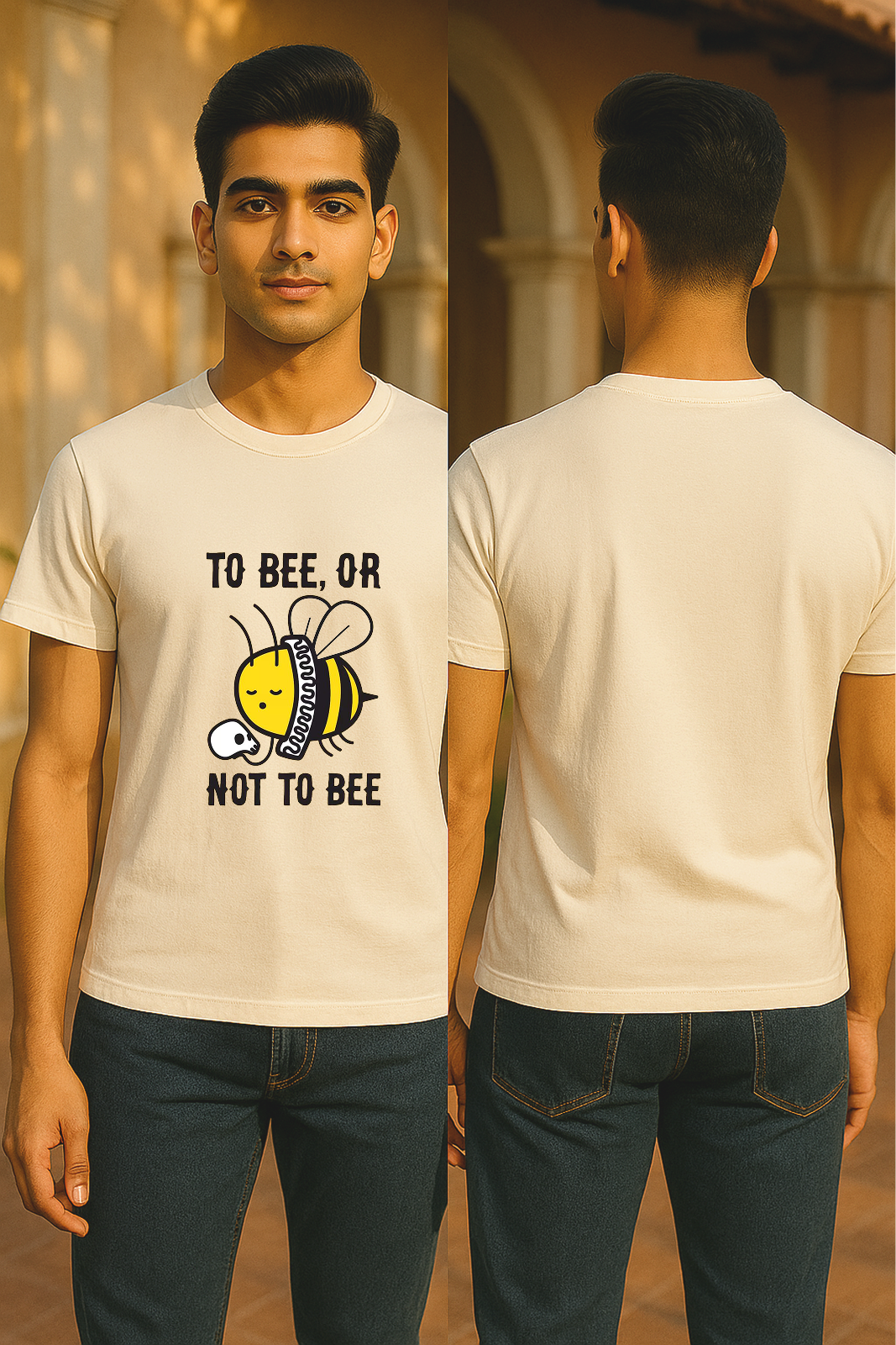 🐝📜 “To Bee or Not To Bee” Tee | Hamlet Vibes, Pun Edition