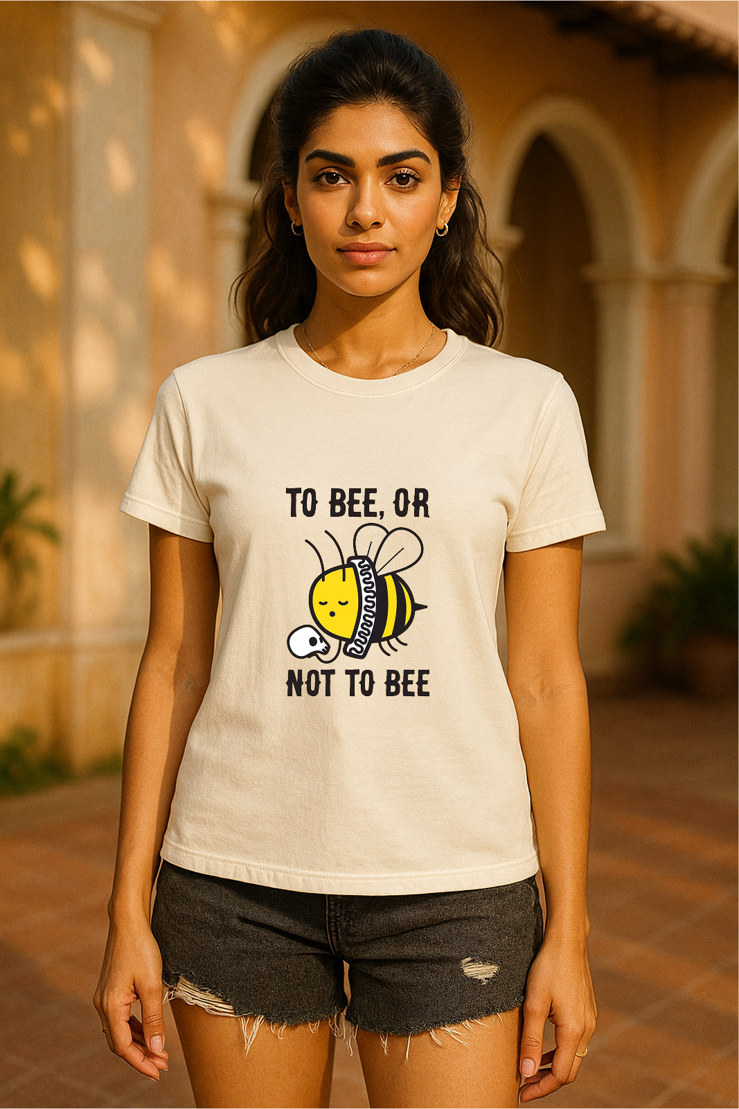 🐝📜 “To Bee or Not To Bee” Tee | Hamlet Vibes, Pun Edition