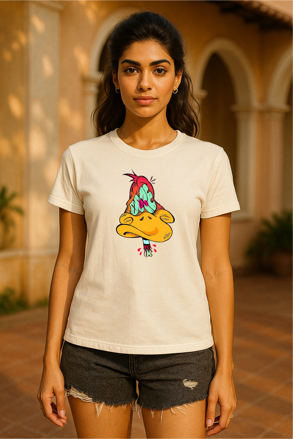 "Melted Mood" Graphic Tee – Gen Z Drip 🦆