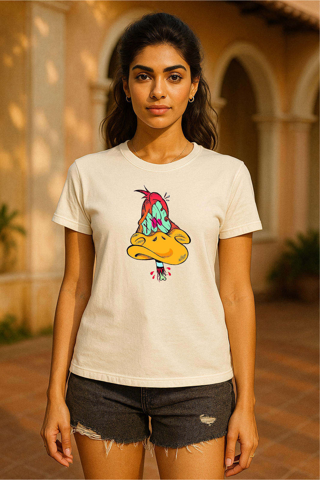 "Melted Mood" Graphic Tee – Gen Z Drip 🦆