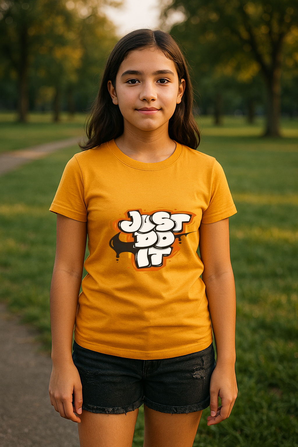 Just Do It Graffiti Tee – Fearless Style for Fearless Kids