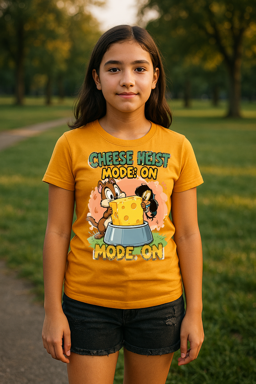 “Cheese Heist Mode: ON” – Ultimate Mischief Tee