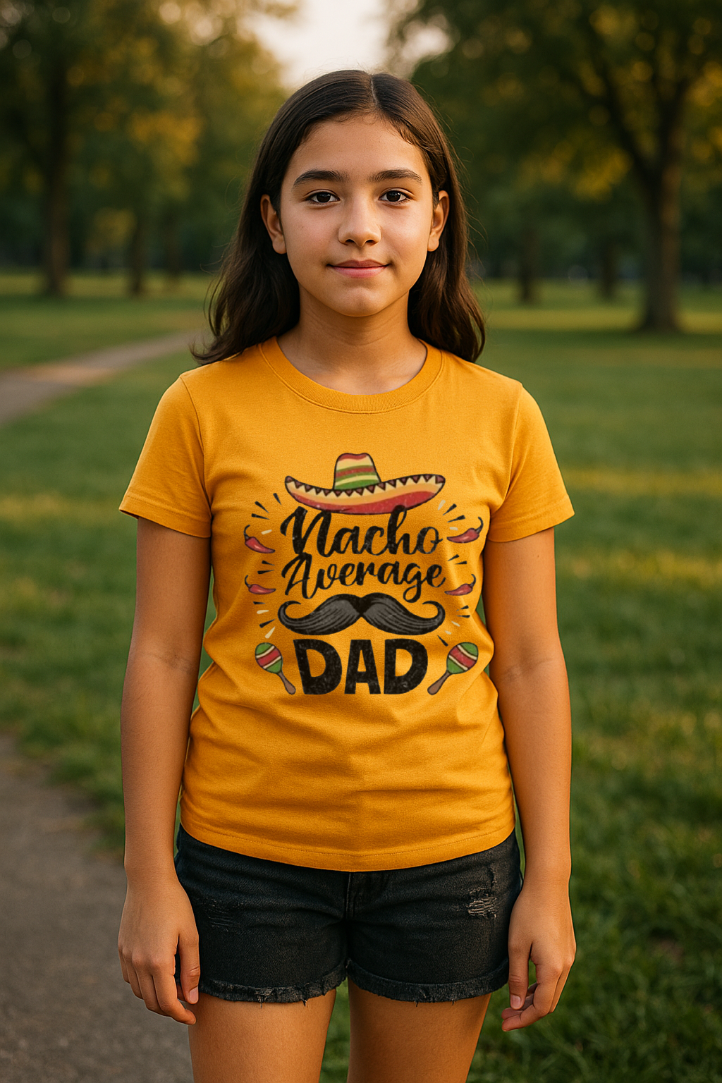 🌶️ “Nacho Average Dad” Funny Fiesta Tee 🎉