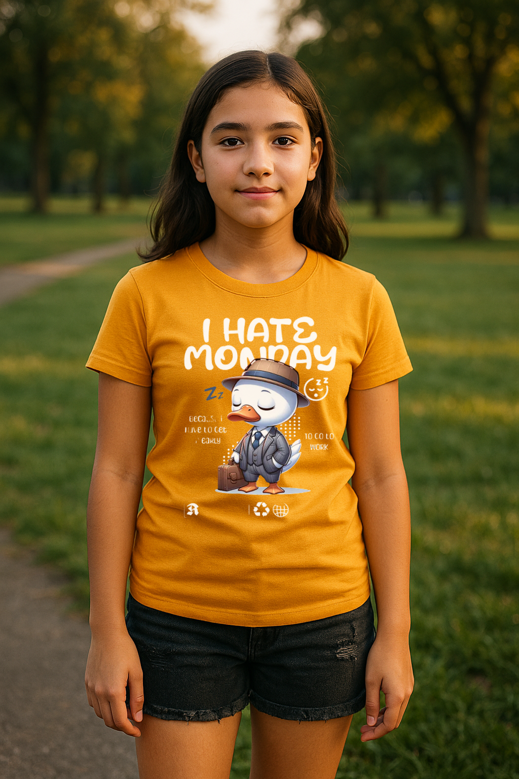 "I Hate Monday" Kids Tee – Bold, Fun & Comfy!