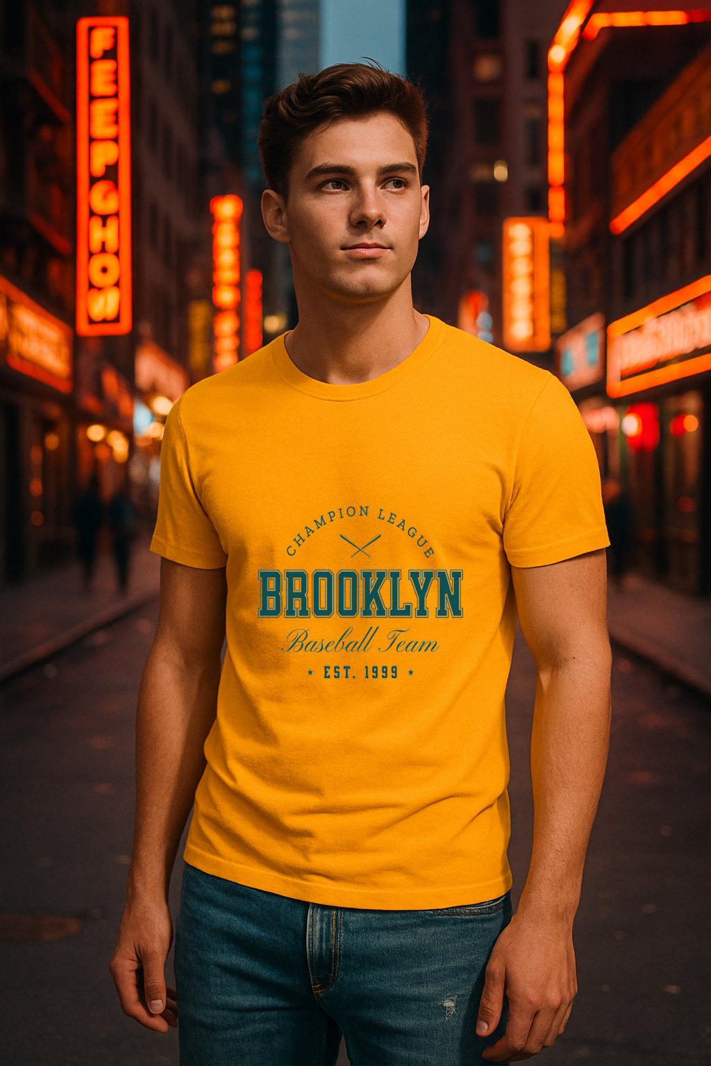 Brooklyn Champion League Tee ⚾🏆 “Est. 1999 – Still Swingin’ Strong”