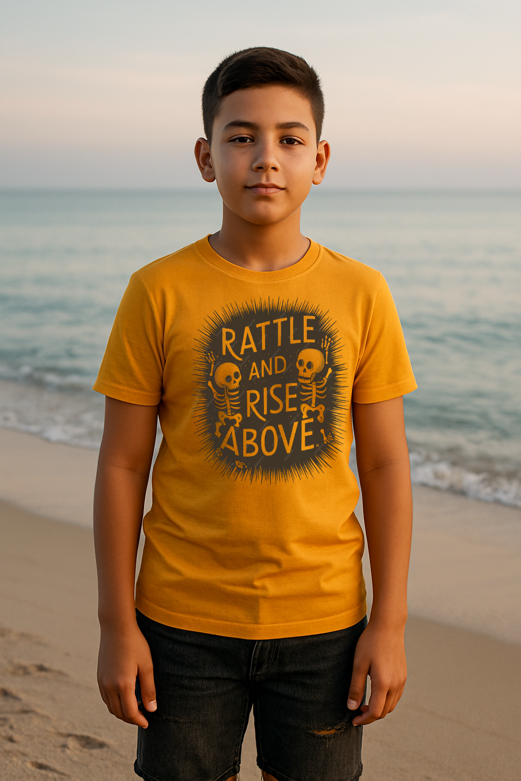 Rattle and Rise Above – Bold Attitude Tee