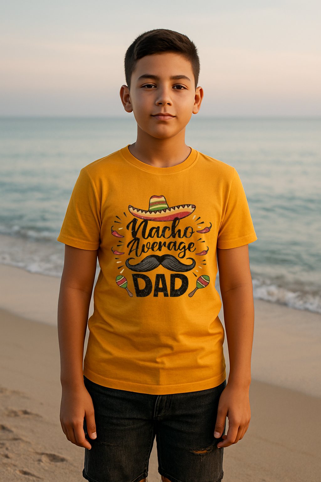 🌶️ “Nacho Average Dad” Funny Fiesta Tee 🎉