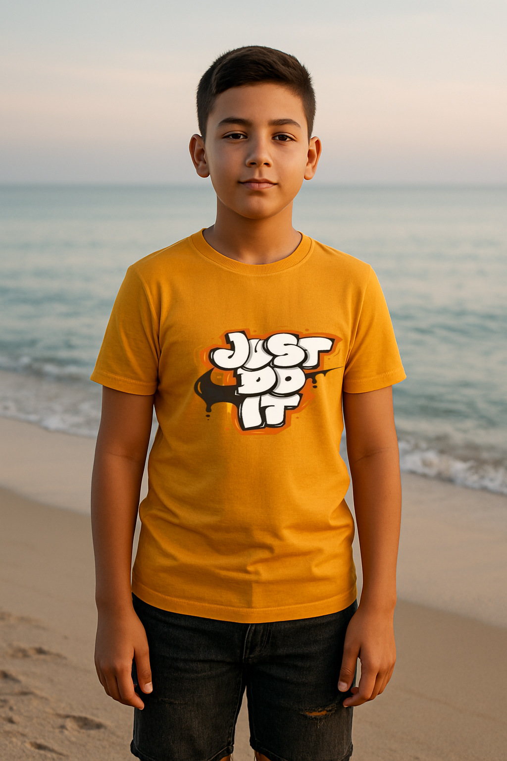 Just Do It Graffiti Tee – Fearless Style for Fearless Kids