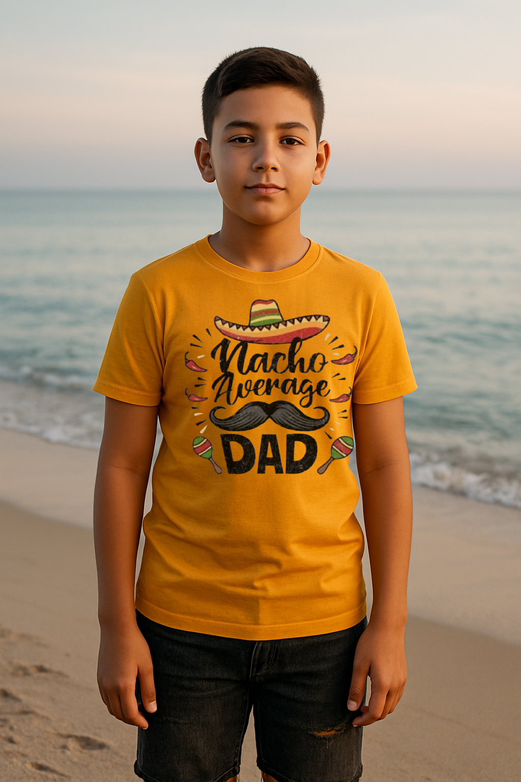 🌶️ “Nacho Average Dad” Funny Fiesta Tee 🎉