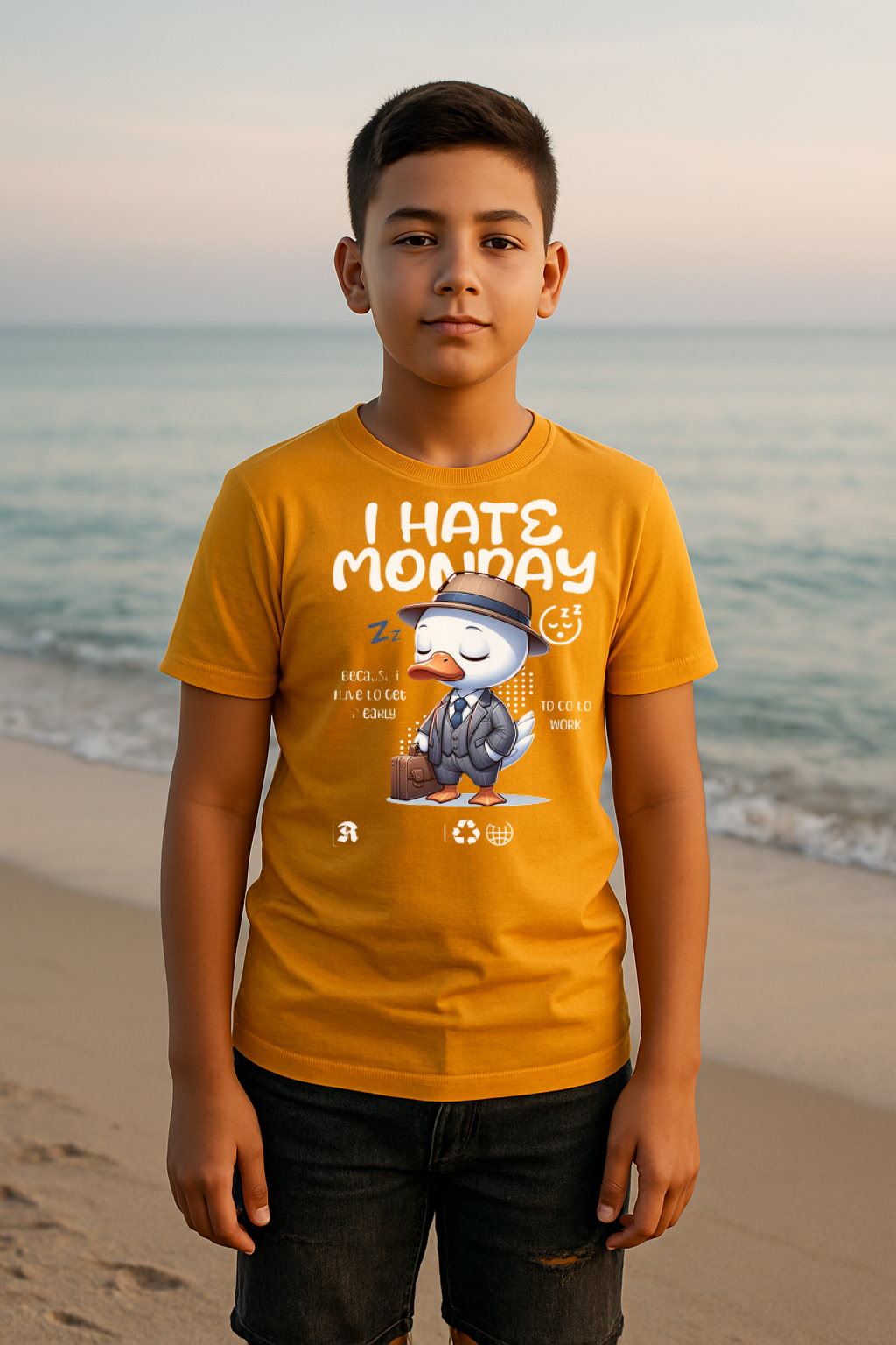 "I Hate Monday" Kids Tee – Bold, Fun & Comfy!